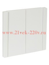 Выключатель двухклавишный с индикацией ИЭК FORTE&PIANO FP206 10А белый FP-V20-1-10-1-K01