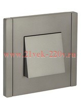 Вывод кабеля ИЭК FORTE&PIANO FP542 сталь FP-VK10-0-K46