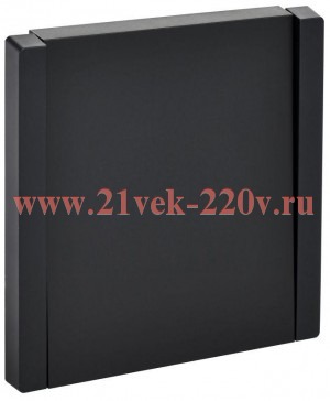 Выключатель кнопочный одноклавишный ИЭК FORTE&PIANO FP110 10А черный FP-V14-0-10-1-K02