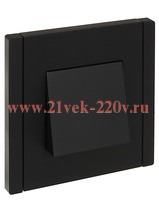 Вывод кабеля ИЭК FORTE&PIANO FP142 черный FP-VK10-0-K02