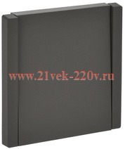 Выключатель кнопочный одноклавишный ИЭК FORTE&PIANO FP310 10А серый FP-V14-0-10-1-K03