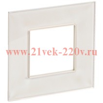 Рамка 1-м SKANDY SK-F21Sh стекло шампань IEK SK-M12-G-K37