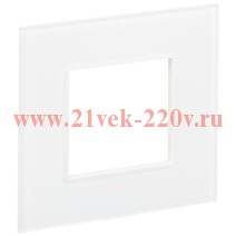 Рамка 1-м SKANDY SK-F21W стекло арктич. бел. IEK SK-M12-G-K01