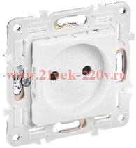 Розетка без заземления SKANDY SK-R02W 10А арктический белый IEK