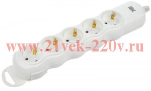 Колодка удлинителя 5-мест. с заземл. РПр05 IEK WYP10-D-KP-16-05-ZS-K01