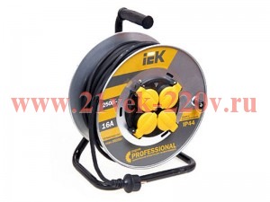 Катушка УК30 на мет с т/з 4 места 2Р+PЕ/30м КГ 3х2,5мм2 IP44