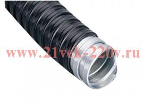 Металлорукав в ПВХ изоляции Р3-ЦПнг 38 d38мм без протяжки (уп.20м) PROxima EKF mrzpvc-38