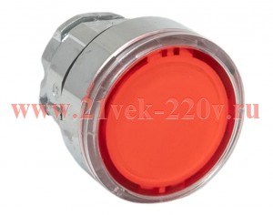 Механизм кнопки исполнительный XB4 IP65 плоский возвратный без фиксации с подсветкой красн. EKF XB4B