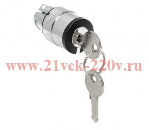 Механизм переключателя исполнительный XB4 IP65 на 2 положения с замком возвратный без фиксации EKF X