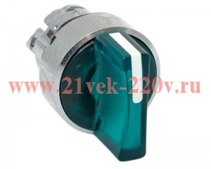 Механизм переключателя исполнительный XB4 IP65 на 2 положения с фиксацией с подсветкой с короткой ру