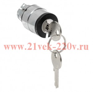 Механизм переключателя исполнительный XB4 IP65 на 2 положения с замком с фиксацией EKF XB4BG2F-65