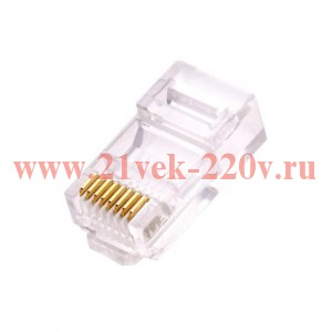 Коннектор RJ45(8P8C) кат.6 неэкранир. универс. (уп.100шт) TOKOV ELECTRIC TKE-CNR-623-UTP