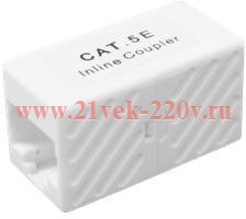 Адаптер проходной 8P8C(RJ-45) кат.5E UTP TOKOV ELECTRIC TKE-IC-8P8C-5E-UTP