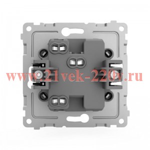 Переключатель проходной 1-кл. СП Pixel 10А IP20 механизм карбон TOKOV ELECTRIC TKE-PX-P1-C14