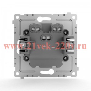 Переключатель проходной 2-кл. СП Pixel 10А IP20 механизм бел. TOKOV ELECTRIC TKE-PX-P2-C01