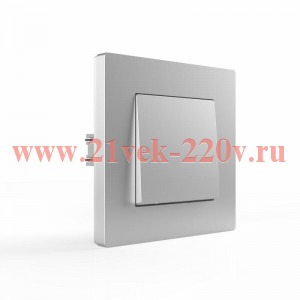 Переключатель перекрестный 1-кл. СП Pixel IP20 механизм алюм. TOKOV ELECTRIC TKE-PX-P1R-C03
