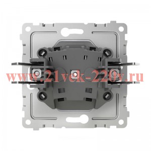 Розетка 1-м СП Pixel 16А IP20 без заземл. механизм перламутр. TOKOV ELECTRIC TKE-PX-R1-C04