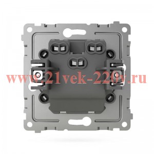 Переключатель проходной 2-кл. СП Pixel 10А IP20 механизм перламутр. TOKOV ELECTRIC TKE-PX-P2-C04