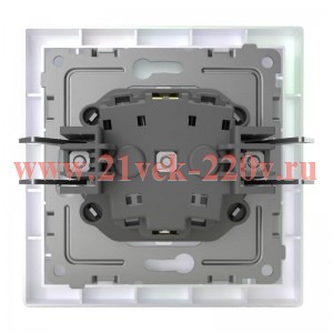 Розетка 1-м СП Pixel 16А IP20 с заземл. защ. шторки в сборе перламутр. TOKOV ELECTRIC TKE-PX-R1FZSF-