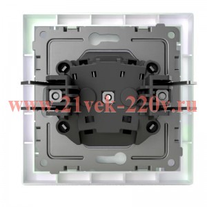 Розетка 1-м СП Pixel 16А IP20 без заземл. в сборе перламутр. TOKOV ELECTRIC TKE-PX-R1F-C04