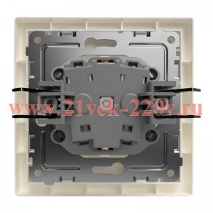 Розетка 1-м СП Pixel 16А IP20 с заземл. защ. шторки в сборе беж. TOKOV ELECTRIC TKE-PX-R1FZSF-C02