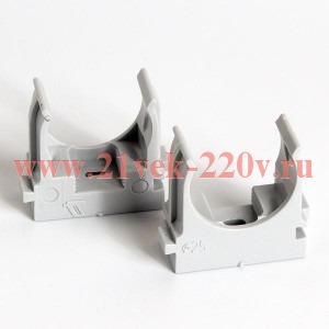 Крепеж-клипса для монтажного пистолета d25мм сер. (уп.100шт) TOKOV ELECTRIC TKE-LC-25-ZP-C06/100