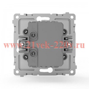 Розетка 2-м USB СП Pixel тип A+A 5В 1х2.1А 2х1.05А механизм алюм. TOKOV ELECTRIC TKE-PX-2USB-C03