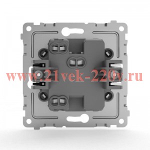 Переключатель проходной 1-кл. СП Pixel 10А IP20 механизм бел. TOKOV ELECTRIC TKE-PX-P1-C01