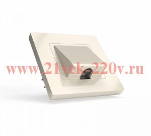 Вывод кабеля СП Pixel IP20 механизм беж. TOKOV ELECTRIC TKE-PX-CP-C02