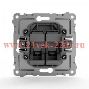Розетка компьютерная 2-м СП Pixel RJ45 кат.5E механизм бел. TOKOV ELECTRIC TKE-PX-RC2-C01