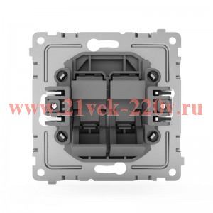 Розетка компьютерная 2-м СП Pixel RJ45 кат.5E механизм алюм. TOKOV ELECTRIC TKE-PX-RC2-C03