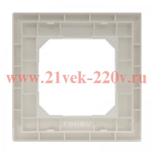 Рамка 1-м Pixel беж. TOKOV ELECTRIC TKE-PX-RM1-C02