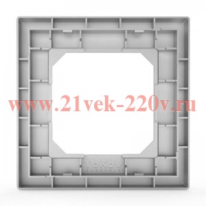 Рамка 1-м Pixel алюм. TOKOV ELECTRIC TKE-PX-RM1-C03