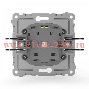 Розетка 1-м СП Pixel 16А IP20 с заземл. защ. шторки с крышкой механизм бел. TOKOV ELECTRIC TKE-PX-R1