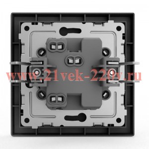 Выключатель 1-кл. СП Pixel 10А IP20 в сборе карбон TOKOV ELECTRIC TKE-PX-V1F-C14