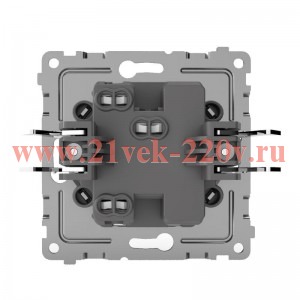 Выключатель 1-кл. СП Pixel 10А IP20 с индикатором механизм алюм. TOKOV ELECTRIC TKE-PX-V1I-C03