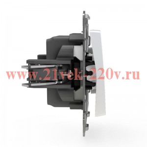 Выключатель 1-кл. СП Pixel 10А IP20 с индикатором механизм перламутр. TOKOV ELECTRIC TKE-PX-V1I-C04