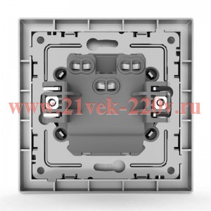 Выключатель 2-кл. СП Pixel 10А IP20 в сборе алюм. TOKOV ELECTRIC TKE-PX-V2F-C03