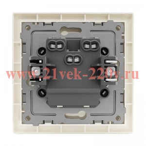 Выключатель 2-кл. СП Pixel 10А IP20 в сборе беж. TOKOV ELECTRIC TKE-PX-V2F-C02