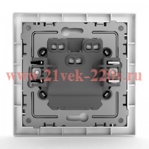 Выключатель 2-кл. СП Pixel 10А IP20 в сборе бел. TOKOV ELECTRIC TKE-PX-V2F-C01