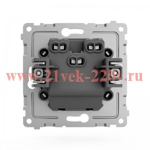 Выключатель 2-кл. СП Pixel 10А IP20 с индикатором механизм карбон TOKOV ELECTRIC TKE-PX-V2I-C14