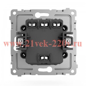 Выключатель 3-кл. СП Pixel 10А IP20 механизм карбон TOKOV ELECTRIC TKE-PX-V3-C14