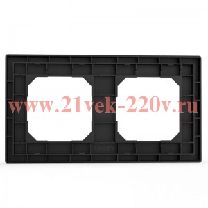 Рамка 2-м Pixel универс. карбон TOKOV ELECTRIC TKE-PX-RM2-C14