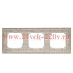 Рамка 3-м Pixel универс. беж. TOKOV ELECTRIC TKE-PX-RM3-C02