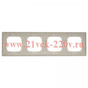 Рамка 4-м Pixel универс. беж. TOKOV ELECTRIC TKE-PX-RM4-C02