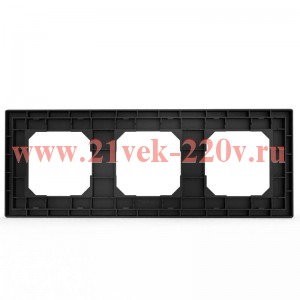 Рамка 3-м Pixel универс. карбон TOKOV ELECTRIC TKE-PX-RM3-C14