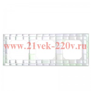 Рамка 3-м Pixel универс. перламутр. TOKOV ELECTRIC TKE-PX-RM3-C04