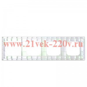 Рамка 4-м Pixel универс. перламутр. TOKOV ELECTRIC TKE-PX-RM4-C04