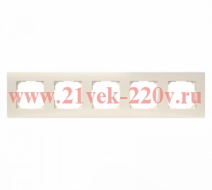 Рамка 5-м Pixel беж. TOKOV ELECTRIC TKE-PX-RM5-C02