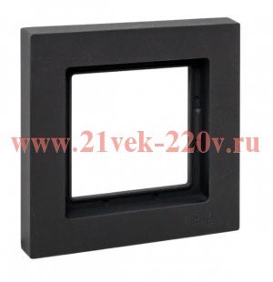 Рамка 1-м Эпика IP44 пластик черн. EKF UP1-FPB-01-44